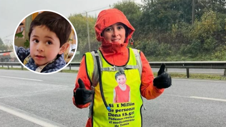 Superaron la meta: Madre de Tomás Ross logró reunir el dinero y seguirá caminata a Santiago