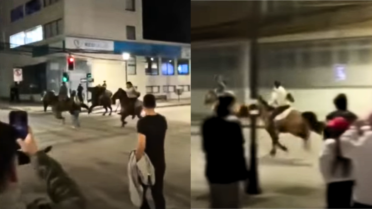Video se hizo viral: Carrera de caballos en centro de Punta Arenas será investigada