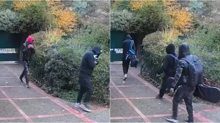 Sujeto fue maniatado en violento robo en Lo Barnechea: Cámaras captaron escape de delincuentes