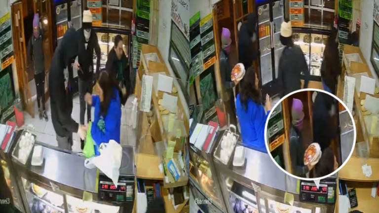 Con pistola en mano se llevaron hasta una pizza: Captan descarado robo en panadería de Valparaíso