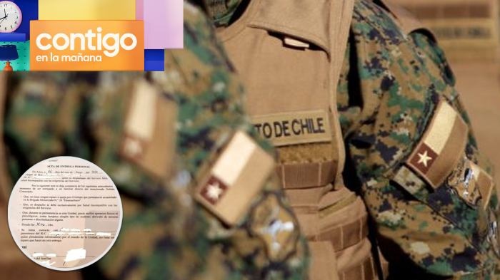 Este es el acta que conscriptos habrían tenido que firmar antes de abandonar el servicio militar