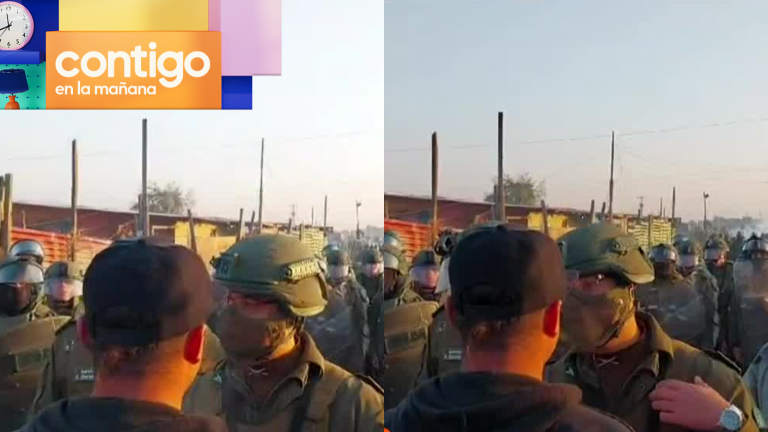 Vecinos denuncian uso de gases: Así fue la caótica llegada de carabineros a la toma “17 de mayo”
