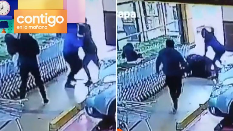 Registran a carabinero involucrado en violenta riña en supermercado: Era agente de diálogo