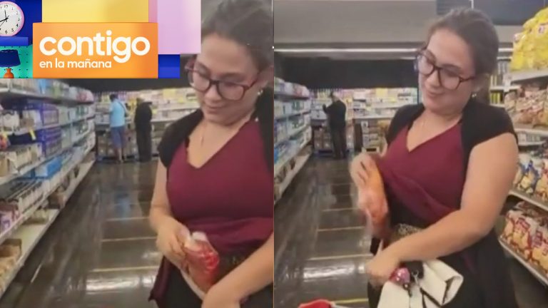 ¡Insólito! Falsa embarazada fue sorprendida robando supermercado
