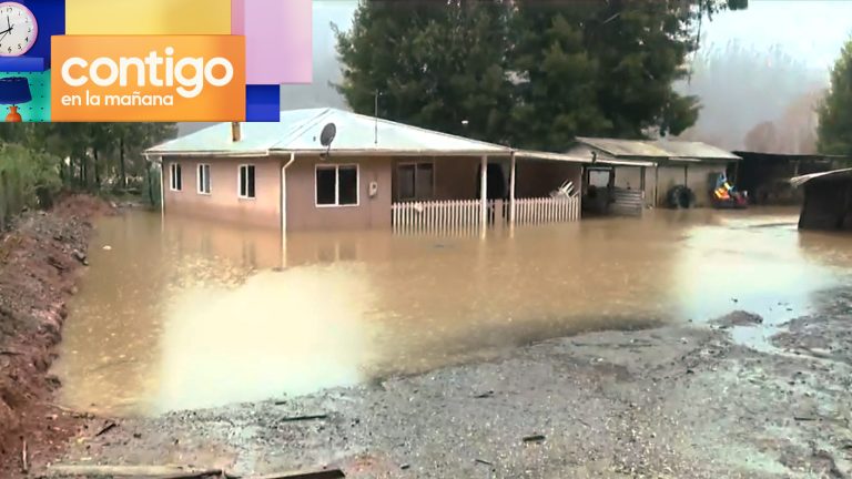 Inundada por octava vez: Casas anegadas por desborde de río en Llepo