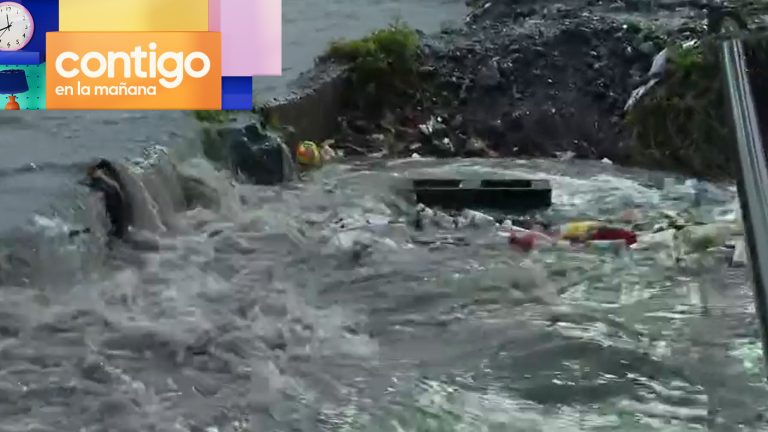 Canal Santa Marta al borde del colapso por intensas lluvias en Santiago