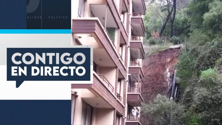 Precipitaciones Biobío: Evacuan edificio de San Pedro de la Paz por derrumbe de cerro