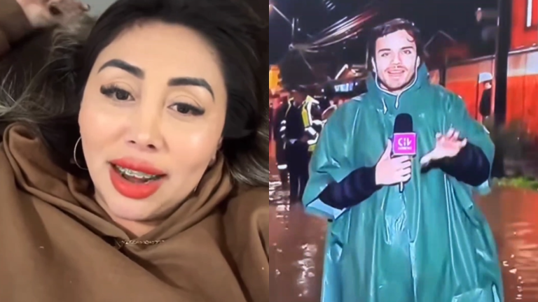 Naya Fácil destacó trabajo de periodista de CHV en medio de fuertes lluvias: “Cumplen una gran labor”