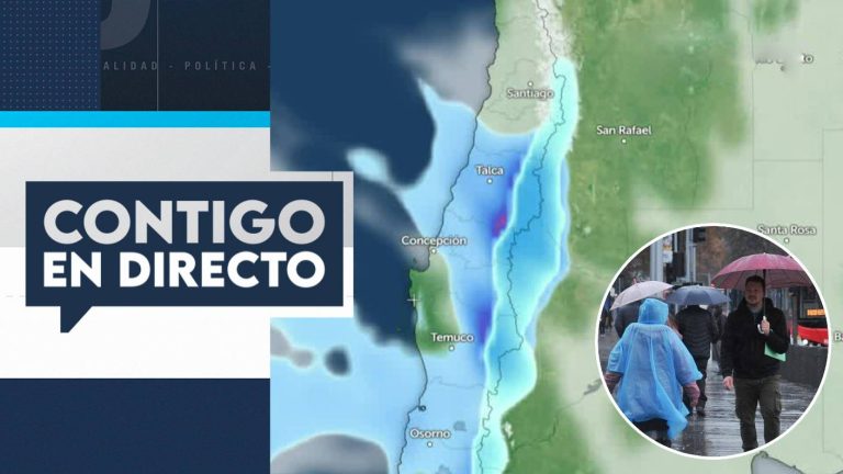 Nuevo sistema frontal comienza esta noche en la RM: ¿Cuánta lluvia caería?