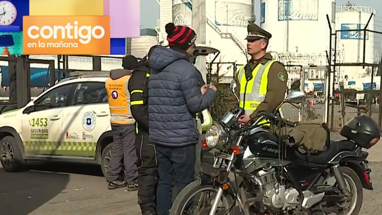 Motorista molesto tras ser sorprendido sin licencia en Renca: “Que sean machitos”