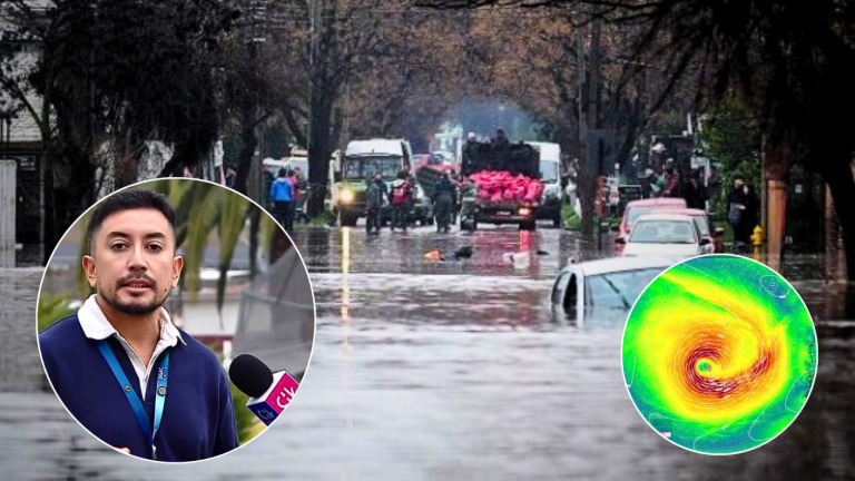 Meteorólogo detalló cuántos milímetros dejará el ciclón extratropical en la zona central