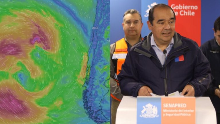 Región por región: Detalle de las Alertas de Senapred por ciclón y río atmosférico que llegará a Chile