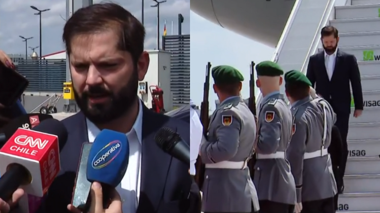 Pdte. Boric aterrizó en Alemania para iniciar gira por Europa: “Tenemos una agenda muy intensa”