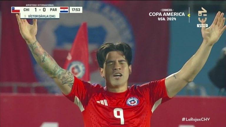 ¡Golazo de Chile! Víctor Dávila anotó el primero para la Roja ante Paraguay