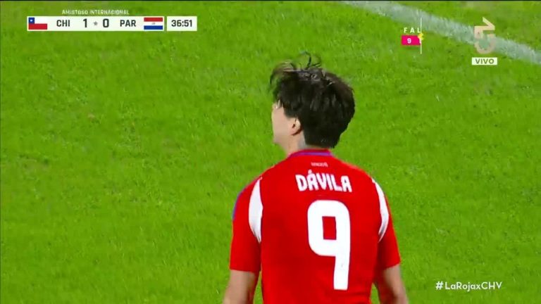 ¡Otro más de Dávila! Chile se pone 2 a 0 frente a Paraguay en el Estadio Nacional