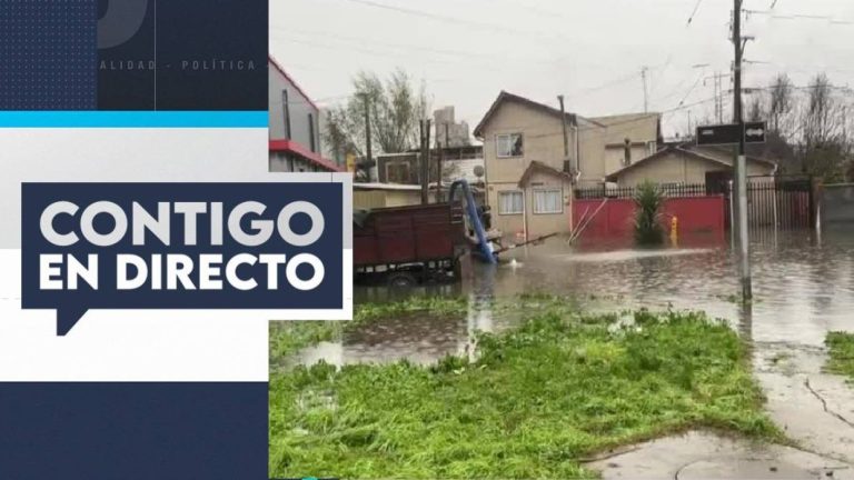 Autos atrapados y casas inundadas en Angol bajo de Concepción