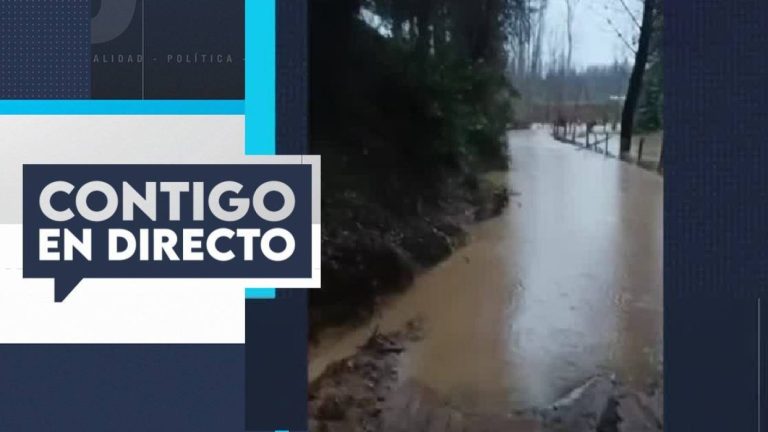 Fuerte sistema frontal: Evacuan sector de Santa Juana por desborde de estero