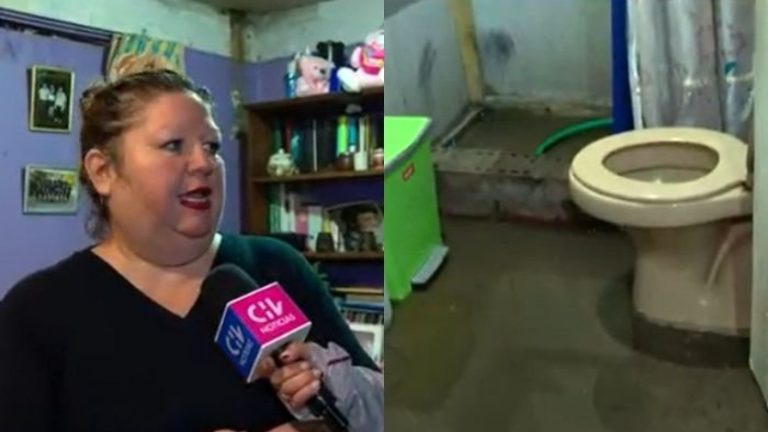 El angustiante relato de mujer que vive con su hermano postrado en casa anegada en Pudahuel