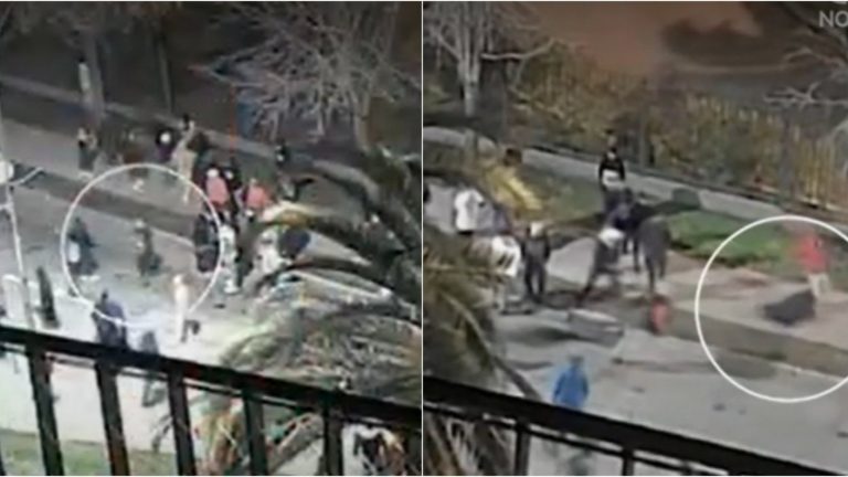 El momento en que hincha de Colo Colo intentó escapar de turba previo al asesinato