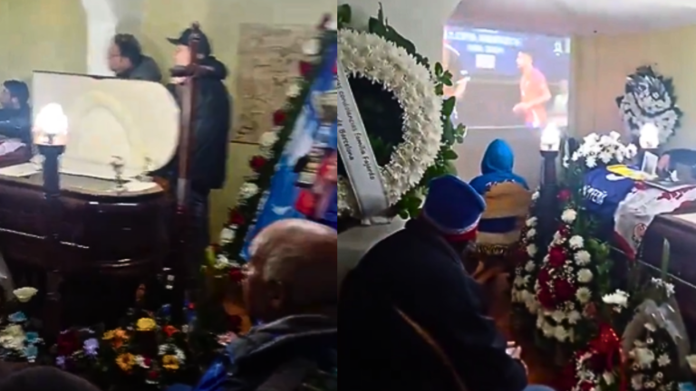 ¿Imperdible? Familia se hizo viral tras ver partido de La Roja en pleno velorio