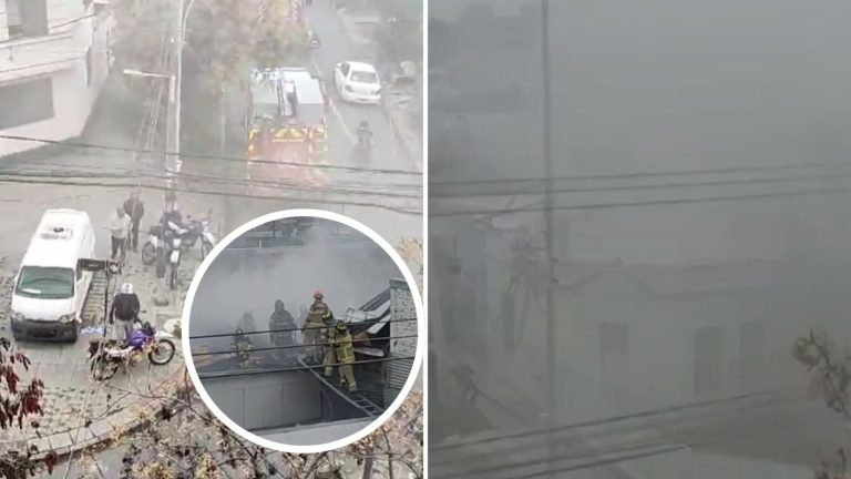 Incendio afectó a vivienda en Santiago Centro: Ocho compañías se desplazaron al lugar