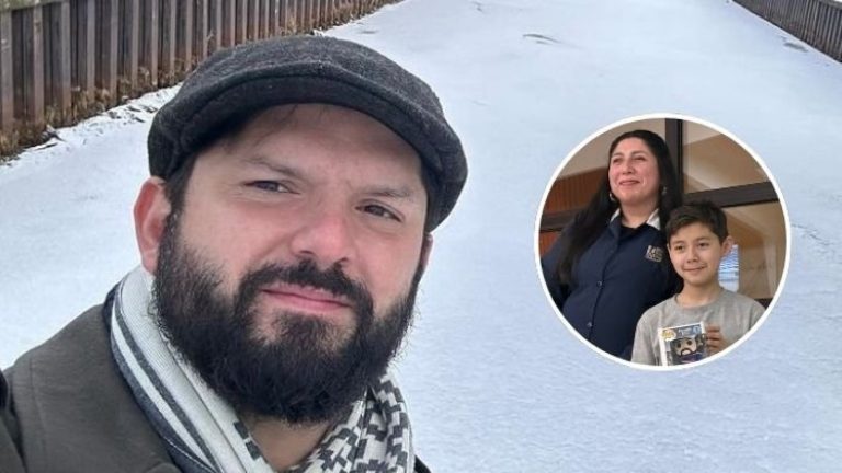 Hasta con banda presidencial: Niño sorprendió al Pdte. Boric con Funko Pop! de él mismo