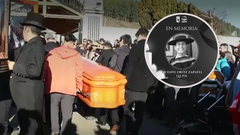 Multitudinario último adiós a Vicente Ortiz: Lebuenses despidieron con honores a fallecido campeón nacional de cueca