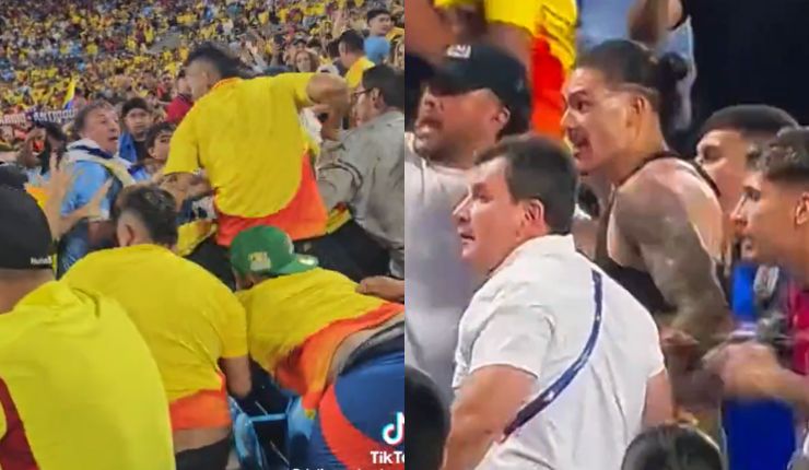 Golpes, empujones y caos: Revelan nuevos videos de confusa pelea entre Colombia y Uruguay