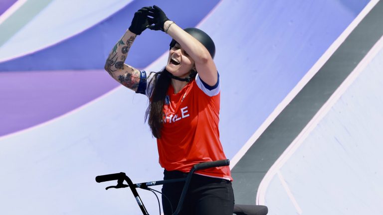 ¡Tremenda! Macarena Pérez se lució en la final del ciclismo BMX y se despidió de los Juegos Olímpicos 2024