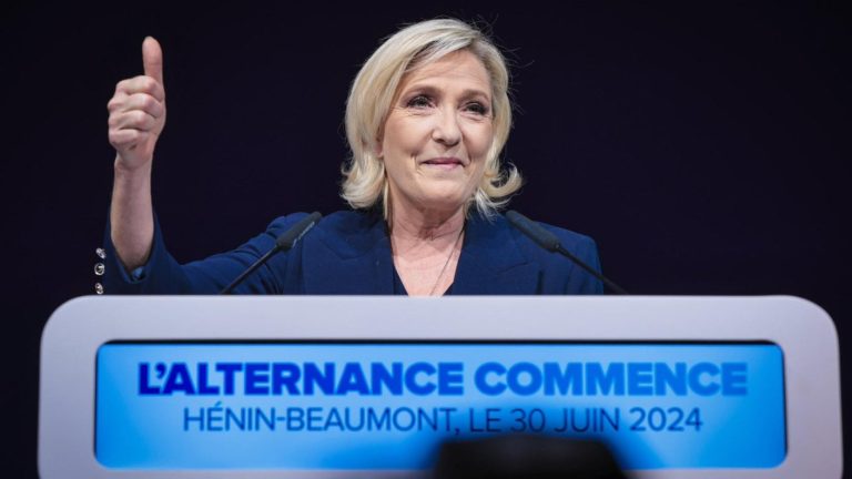 Partido de Marine Le Pen logró contundente victoria en primera vuelta de legislativas en Francia