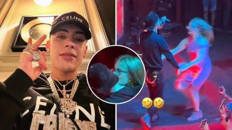 Cris Mj vivió incómodo momento en España: Fanática se subió al escenario y lo intentó besar