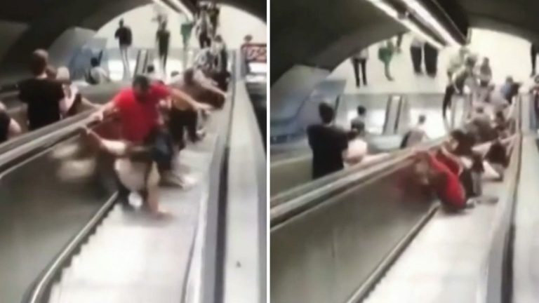 La pesadilla de muchos: Escalera mecánica cambió de sentido y dejó 11 heridos en Metro de Turquía