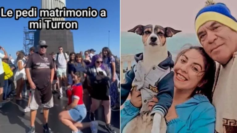 Polola de “Turrón” le pidió matrimonio en medio de la multitud: Así fue la reacción del humorista