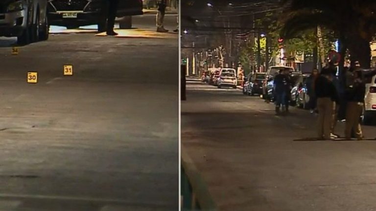 Reportan doble homicidio frustrado en Independencia: PDI encontró más de 15 disparos en la zona