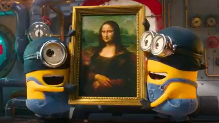 Los Minions con la Mona Lisa: El curioso momento que se vivió en la inauguración de París 2024
