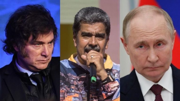 De Milei a Putin: Así reaccionaron mandatarios a la reelección de Maduro en Venezuela