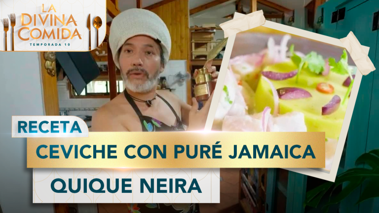 Divina Receta | Ceviche con puré Jamaica | Quique Neira