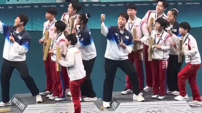 Cómo se gestó la histórica selfie entre atletas de Corea del Norte y del Sur en París 2024