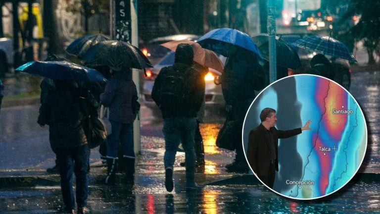 Sistema Frontal: ¿A qué hora empieza la lluvia en Santiago?