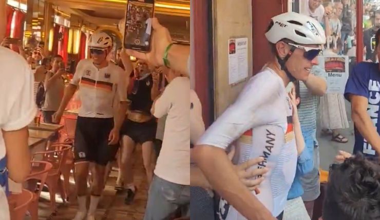 La necesidad fue más fuerte: Ciclista paró en plena carrera olímpica para ir al baño