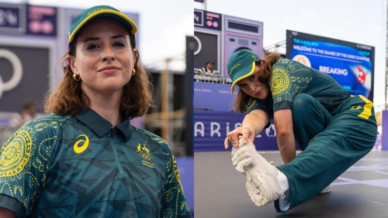 La viral rutina de breaker australiana que bailó como canguro en París 2024: Tuvo cero puntos