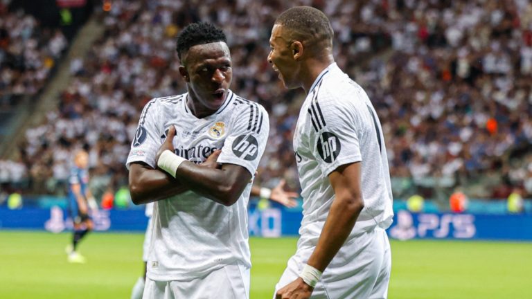 ¡A lo crack! Mbappé debutó con un gol y Real Madrid se quedó con la Supercopa de Europa tras vencer al Atalanta