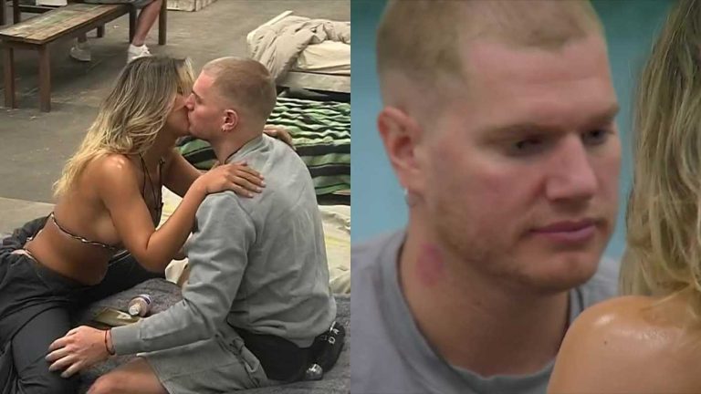 ¡BESO CUNETEADO Y CHUPÓN! Felipe y Carlyn protagonizaron coquetón masaje en Gran Hermano Chile