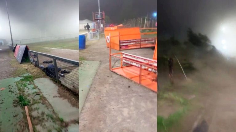 ¡Increíble! Video en TikTok muestra fuertes vientos en una cancha de fútbol y se vuelve viral