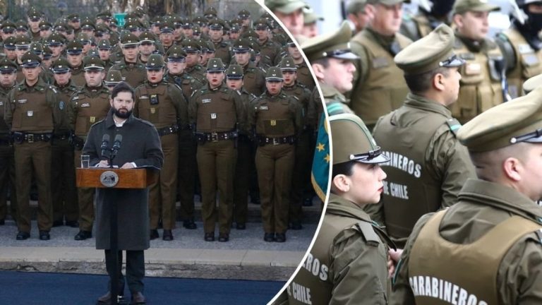 Más de 900 carabineros: Pdte. Boric presentó reforzamiento de seguridad en la Región Metropolitana
