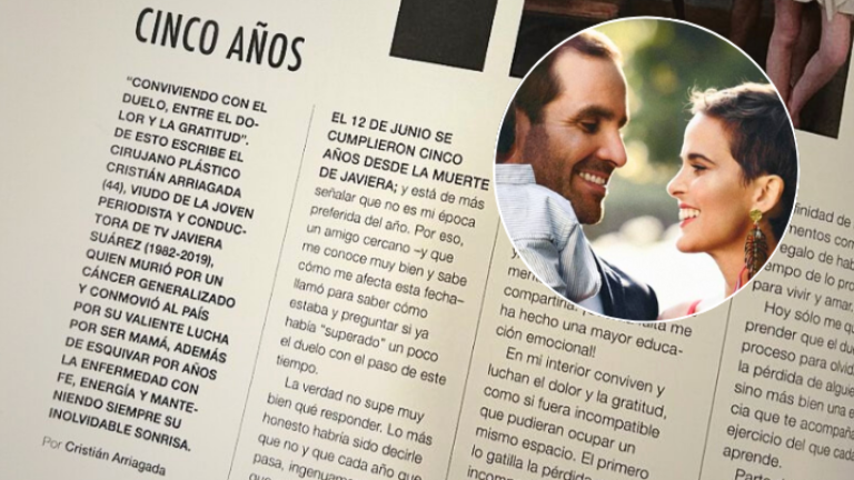 “La infinidad de recuerdos...”: La sentida carta de Cristián Arriagada a 5 años de la muerte de Javiera Suárez