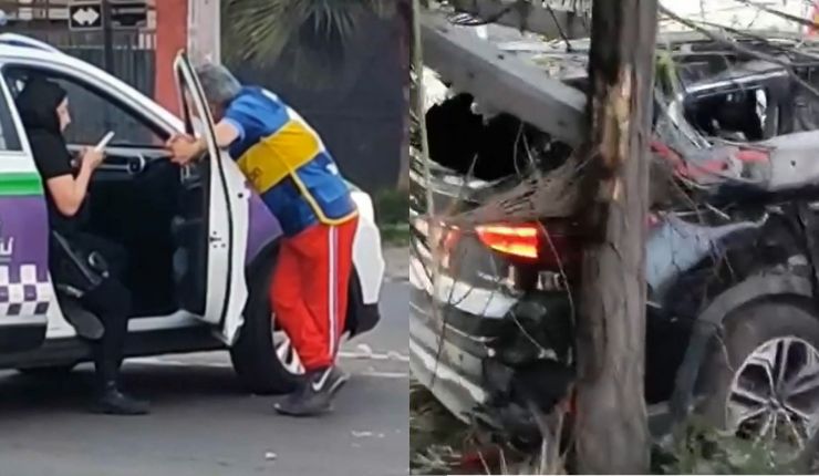 Chocó contra un poste: Lo que se sabe del accidente del padre de Gary Medel en Conchalí