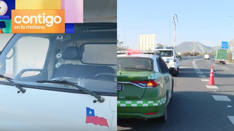 Conductor de camión fue baleado en Costanera Norte: Condujo hasta servicentro y avisó a Carabineros
