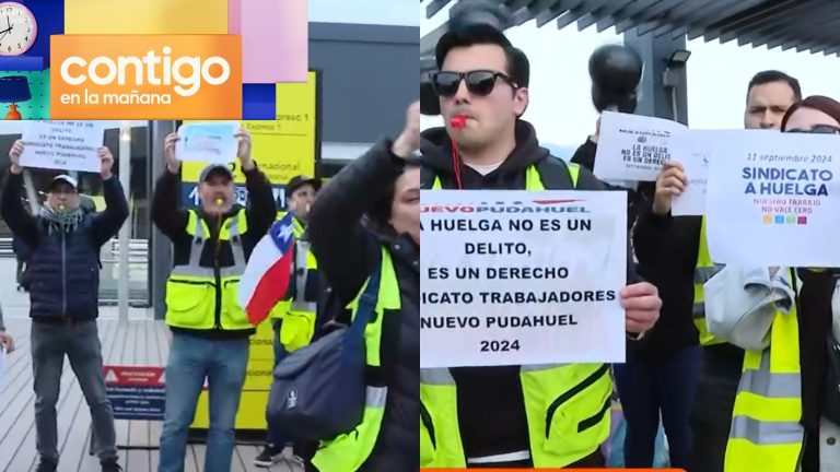 Amenaza con complicar vuelos: Comenzó huelga de trabajadores en Aeropuerto de Santiago