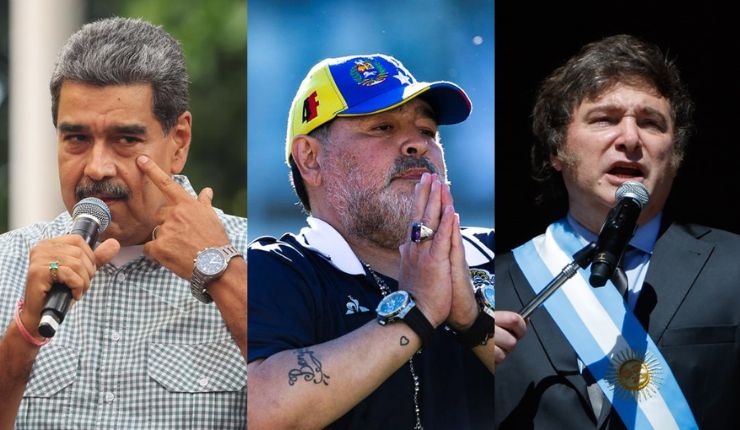 Nicolás Maduro le pide a Maradona que “asuste” a Javier Milei: “Diego, jálale las patas”